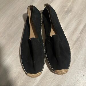 Soul Naturalizer Black Suede Leather Espadrilles Flats Sz 10M